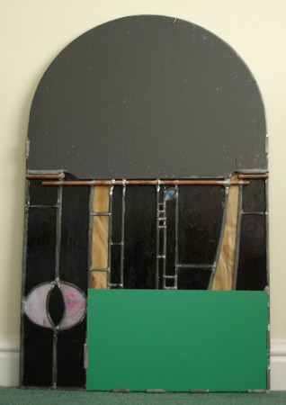 Leaded up the Rennie Mackintosh Mirror back